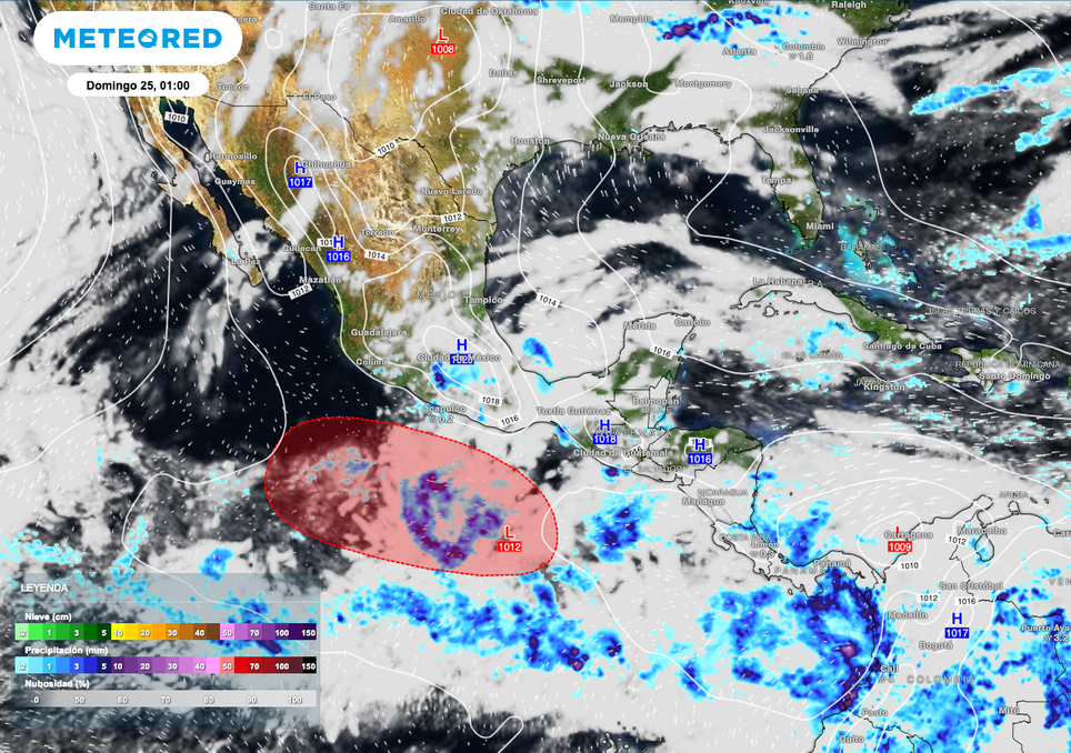 ¡Atención! Zona de inestabilidad con 80 % de probabilidad para convertirse en ciclón tropical en el Pacífico Nororiental. Noticias en tiempo real