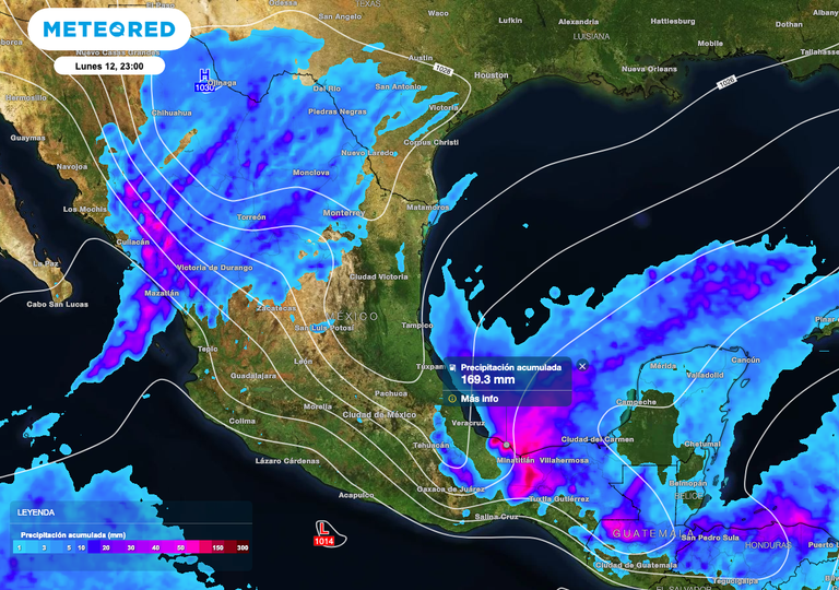 &iexcl;Alerta! Nevadas copiosas al Norte, intenso evento "Norte" al Sur, adem&aacute;s de aguaceros en Occidente y Sur de M&eacute;xico