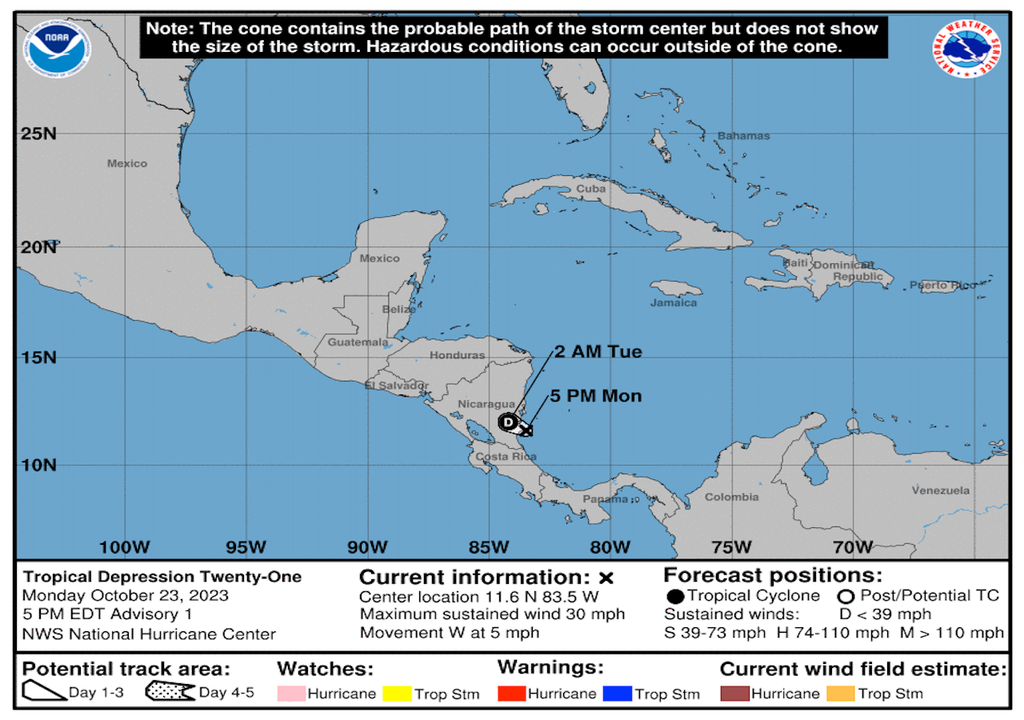 Depresión tropical 21