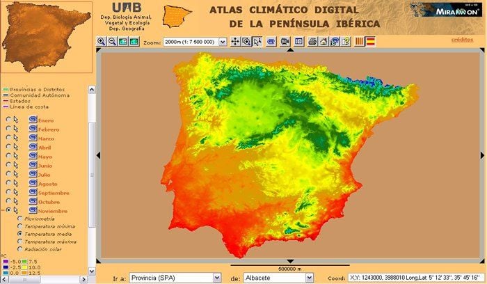 Atlas Climático Digital De La Península Ibérica