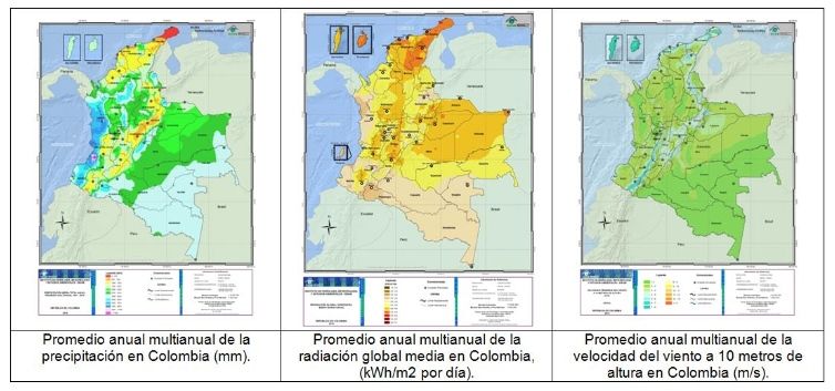 Atlas Del Clima, Radiación Y Viento De Colombia