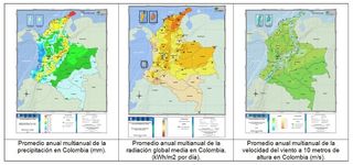 Atlas del clima, radiación y viento de Colombia