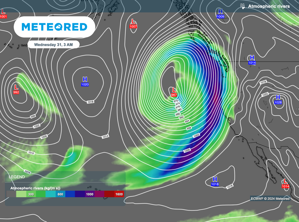 Atmospheric River Brings Heavy Rain and High Wind Gusts to California ...