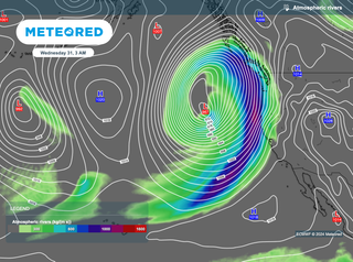 Atmospheric River Brings Heavy Rain and High Wind Gusts to California, Oregon, and Washington in the Next Couple of Days