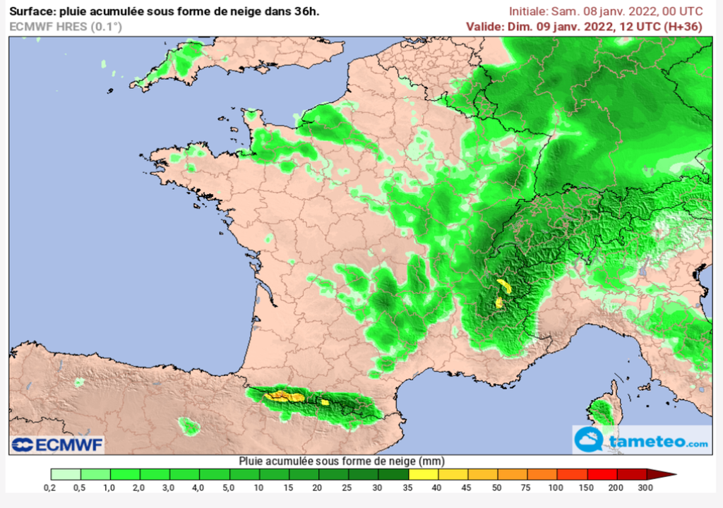 De la neige uniquement en montagne ce week-end. De la neige uniquement en montagne ce week-end.