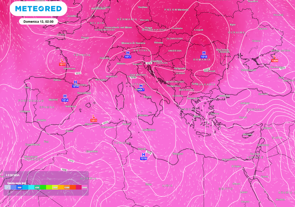 Caldo nel fine settimana.