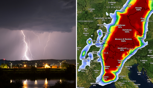 Attenzione ai forti temporali con grandine dalle 18 a tarda notte: a rischio Piemonte, Lombardia, Veneto e Friuli