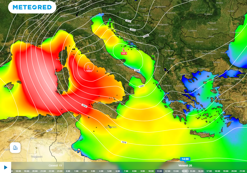 tempesta di maestrale