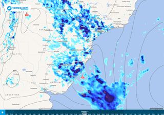 Atuação de baixa pressão provoca aumento das chuvas no centro-sul do Brasil