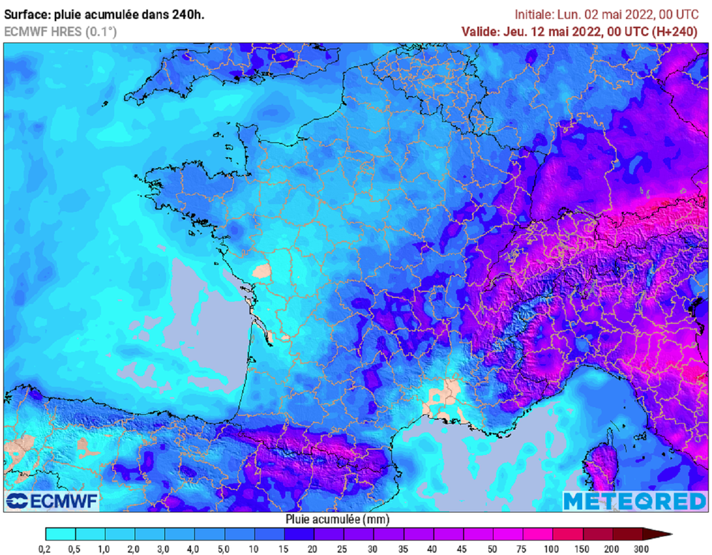 En dehors des reliefs où quelques orages pourront éclater, les pluies s'annoncent particulièrement rares ces 10 prochains jours. En dehors des reliefs où quelques orages pourront éclater, les pluies s'annoncent particulièrement rares ces 10 prochains jours.