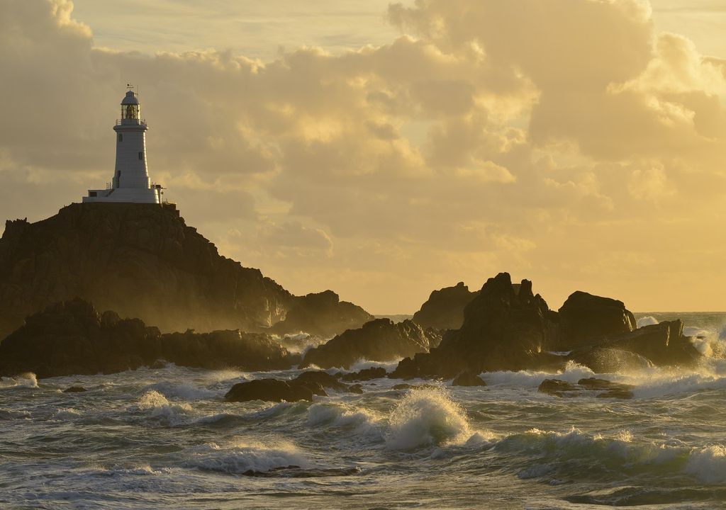 Stormy sea.