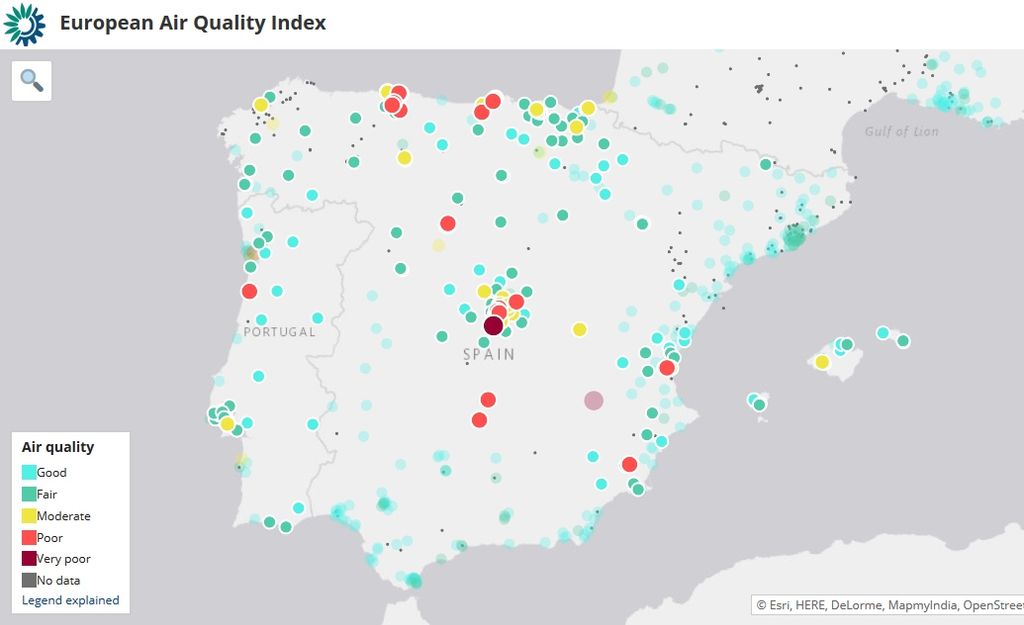 Aumenta La Contaminación En Madrid A La Espera De La Llegada Del Frente Frío “limpiador”