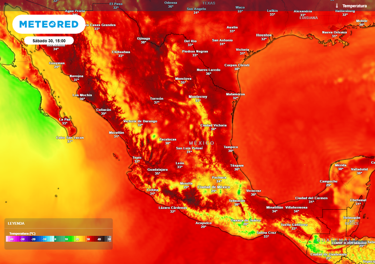Aumentar&aacute;n las temperaturas y disminuir&aacute;n las lluvias en M&eacute;xico durante las pr&oacute;ximas 48 horas