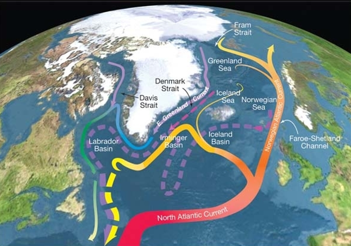 La tasa de aumento del CO₂ puede afectar a las corrientes oceánicas, entre ellas la AMOC.