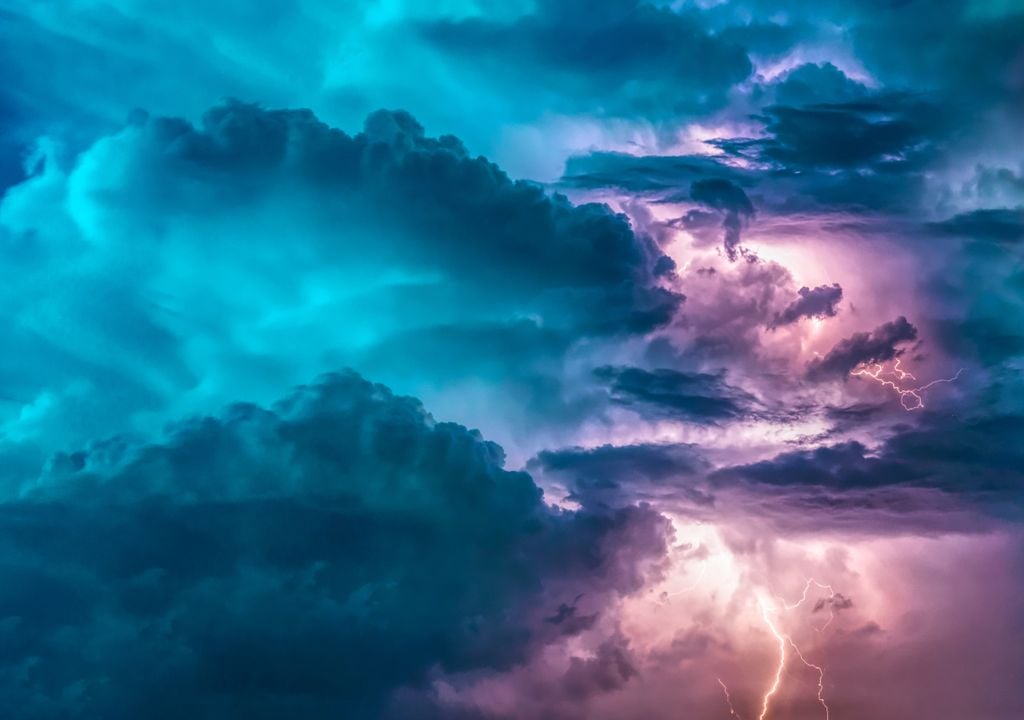 tormenta eléctrica rayo tormenta eléctrica rayo