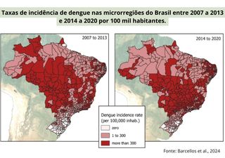 Aumento no número de casos de dengue é reflexo das temperaturas elevadas e do desmatamento!