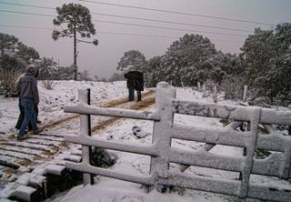 Aumentou a região com chance de neve para esta quinta-feira no Sul do Brasil; confira a previsão