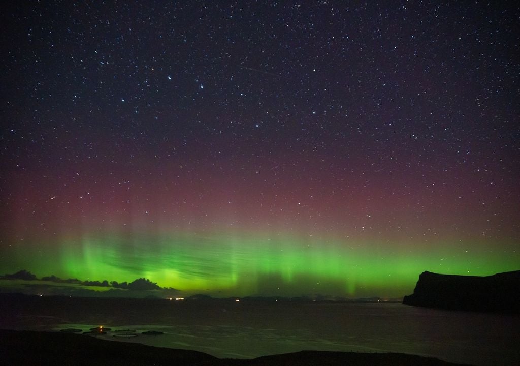 Northern lights have been seen in Scotland and England.