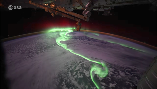&iexcl;La aurora m&aacute;s espectacular de la misi&oacute;n &epsilon;psilon (hasta ahora)!: activa tus altavoces y disfruta