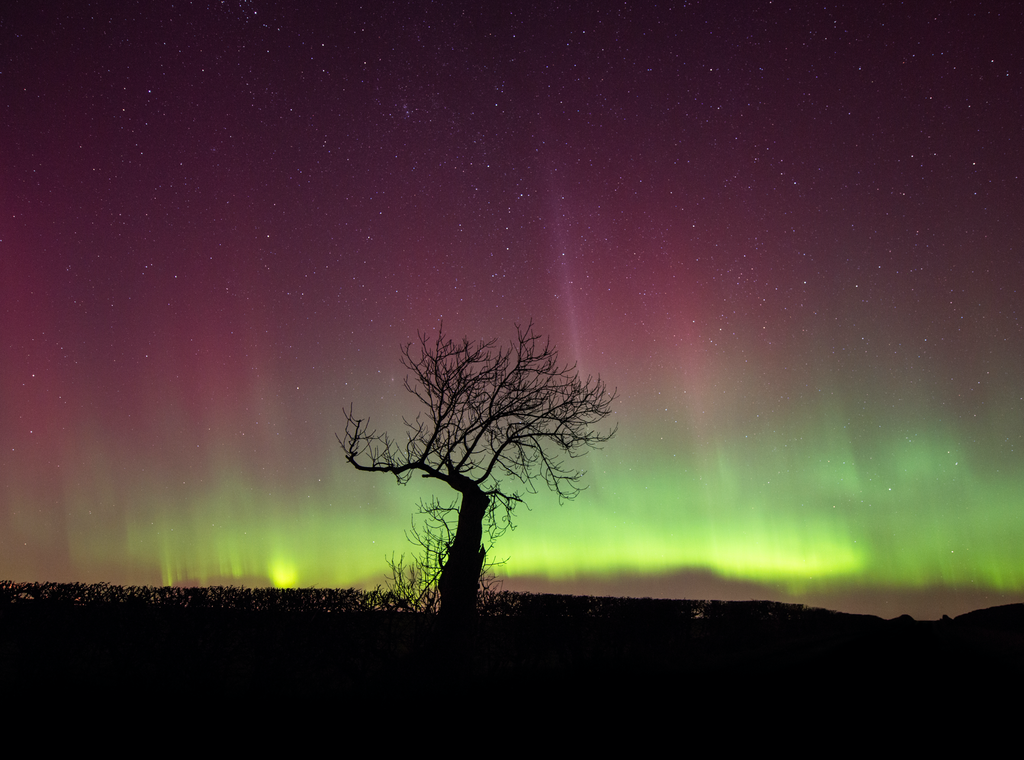 The aurora appears different but similarly stunning all across the UK.