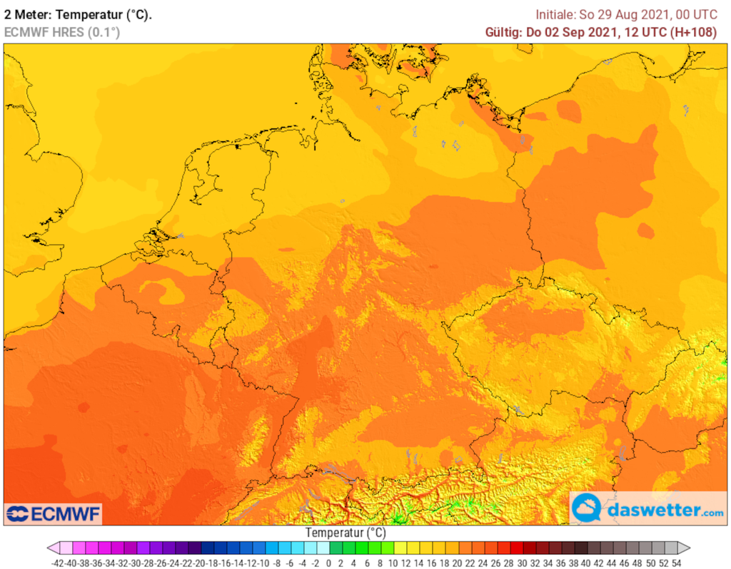 Temperaturen Donnerstag Temperaturen Donnerstag