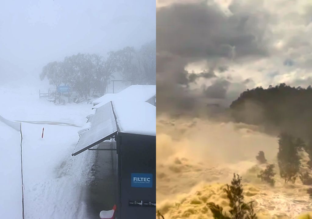 Austrália extrema: Chuvas torrenciais, neve e variação de 50°C no mesmo dia