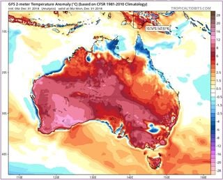 Australia sumida en ola de calor récord