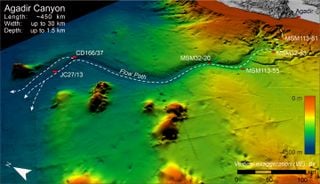 Scientists reveal the devastating power and extent of a gigantic underwater avalanche north of the Canary Islands