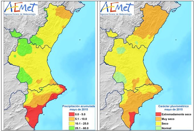 Avance Climatológico De Mayo De 2015 En La Comunidad Valenciana Avance Climatológico De Mayo De 2015 En La Comunidad Valenciana