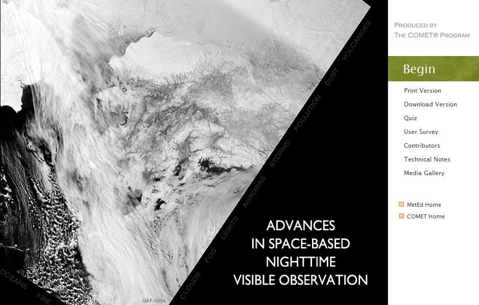 Avances En La Observación Visible Durante La Noche Desde Satélite