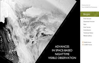 Avances en la observación visible durante la noche desde satélite