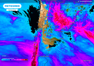 Avanza el temporal en la Patagonia y desmejora el tiempo en el centro de Argentina