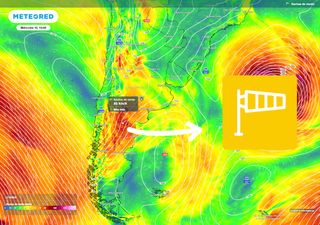 Avanza un frente frío con intensas ráfagas de hasta 75 km/h en varias provincias, y algunas lluvias sobre Buenos Aires