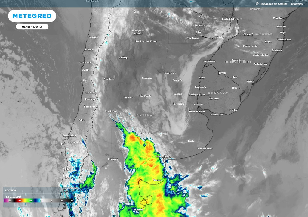 Tiempo Argentina alerta tormentas fuertes pronóstico clima