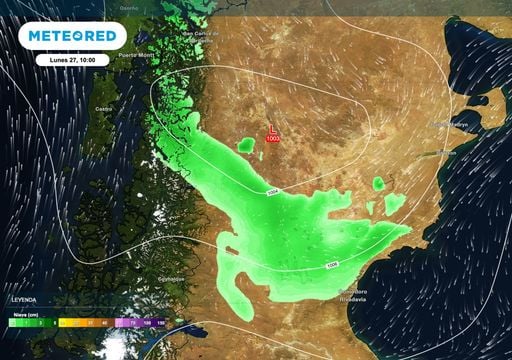 Avanzan las nevadas sobre la Patagonia antes de una mejora transitoria y un nuevo cambio de tiempo