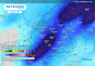 Los mapas de Meteored sobre el Día de la Hispanidad en Madrid: estas serán las horas con mayor probabilidad de lluvia