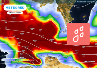 Aviso rojo por lluvia en Andaluc&iacute;a: entre qu&eacute; horas las precipitaciones ser&aacute;n m&aacute;s adversas