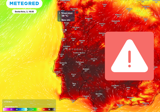 Aviso vermelho em 12 distritos entre sexta e domingo: as zonas afetadas por temperaturas extremamente elevadas