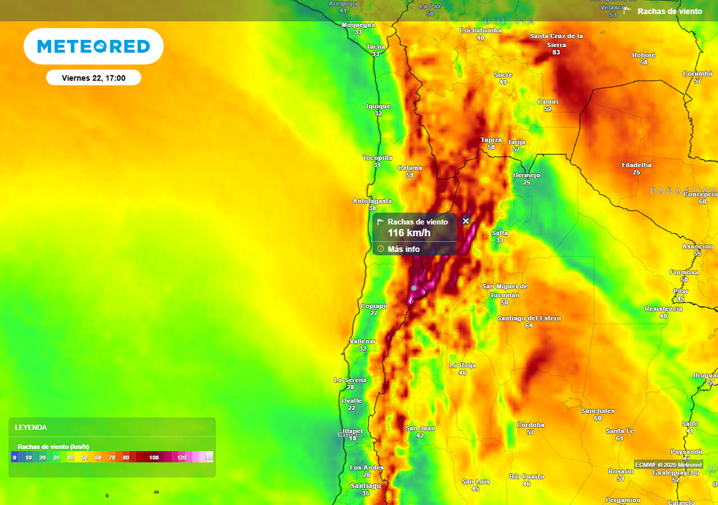 Fuerte viento en las zonas norte, centro y sur de Chile, corriente en chorro, Meteored Fuerte viento en las zonas norte, centro y sur de Chile, corriente en chorro, Meteored