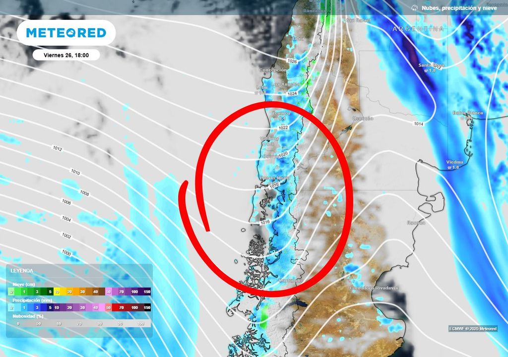 Tormentas eléctricas en las regiones de La Araucanía, Los Ríos y Los Lagos, Meteored, Chile