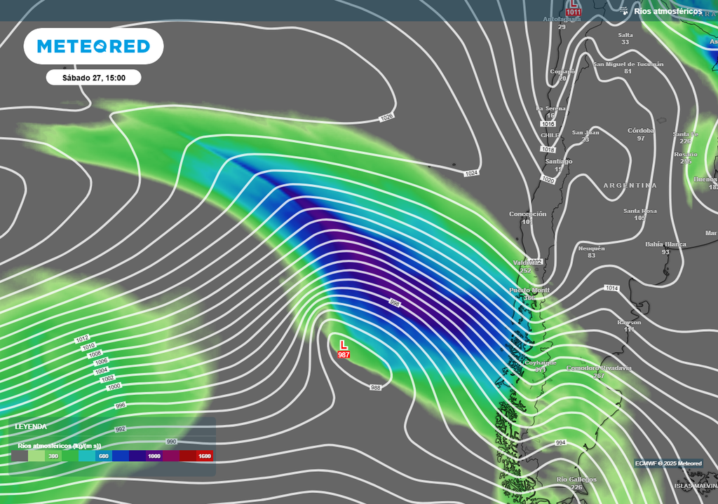 Fuertes lluvias en la Región de Aysén, Meteored, Chile