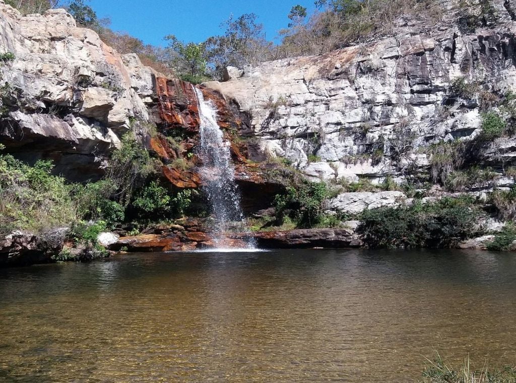 A bela Cachoeira do Cochó, em Piatã. Crédito: Divulgação.