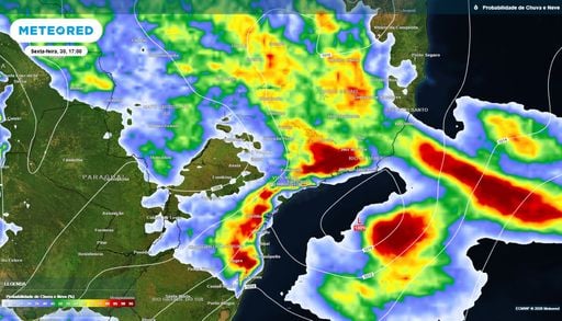 Baixa press&atilde;o atmosf&eacute;rica traz chuvas intensas aos estados de MG e do RJ