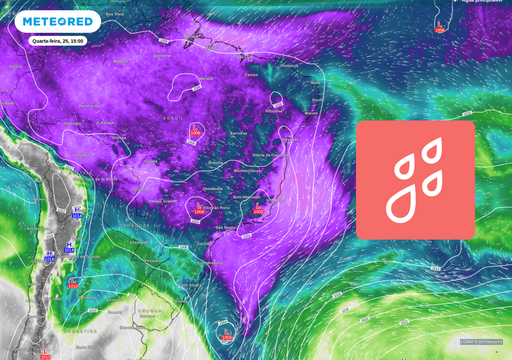 Baixa press&atilde;o aumenta o risco de chuvas intensas no Brasil j&aacute; nesta quarta, 25; veja os alertas