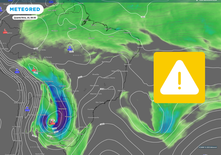 Baixa press&atilde;o muda o tempo e aumenta as chuvas em 6 estados a partir de amanh&atilde;; confira