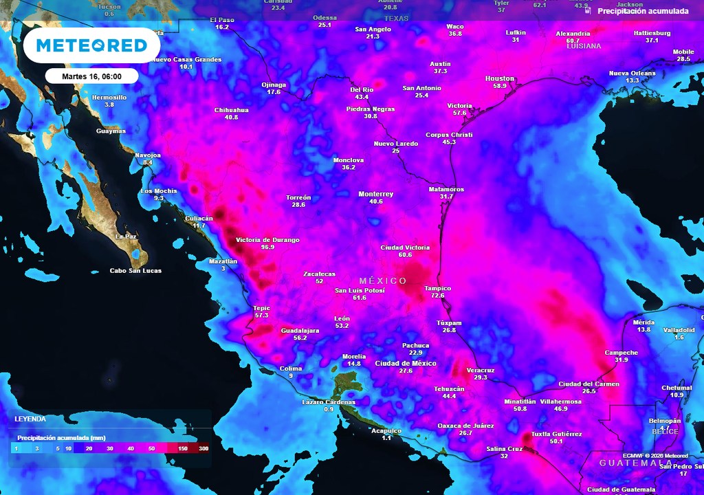 Pronóstico de lluvias acumuladas en milímetros Próximos 2-4 días tendremos lluvias y tormentas de 20-50 mm con locales de 70-150 mm o incluso mayores en el norte, occidente, centro y oriente del país con inundaciones.