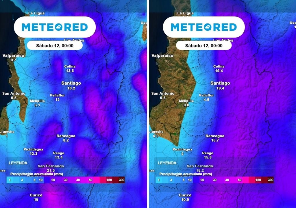 Acumulados Si bien el modelo GFS prevé acumulados significativos, se trata de un fenómeno errático y serán cruciales las últimas horas para el pronóstico final.