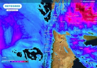 Baja segregada apuntará inicialmente más al sur, pero la segunda patita llegará con chubascos a Chile central