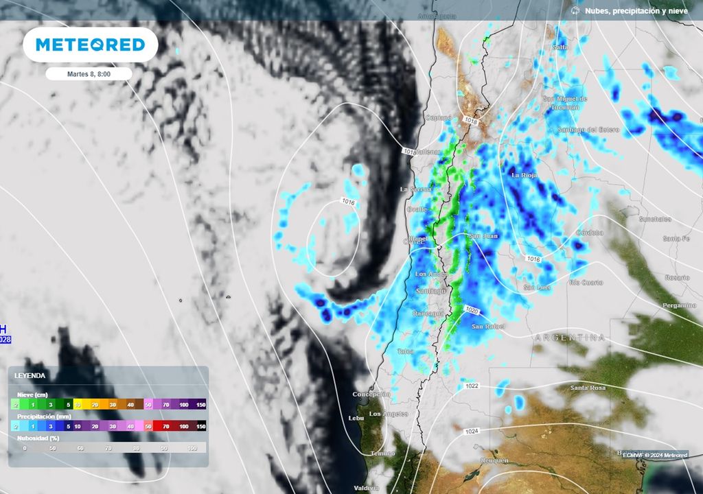 Precipitaciones previstas modelo ECMWF Precipitaciones previstas modelo ECMWF
