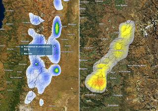 Baja segregada impactará Chile central: máximas caerán más de 10 °C con posibilidad de chubascos y tormentas eléctricas